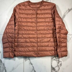 Uniqlo Ultra LIght Down Compact Jacket in Burnt Orange/Copper Size XXL